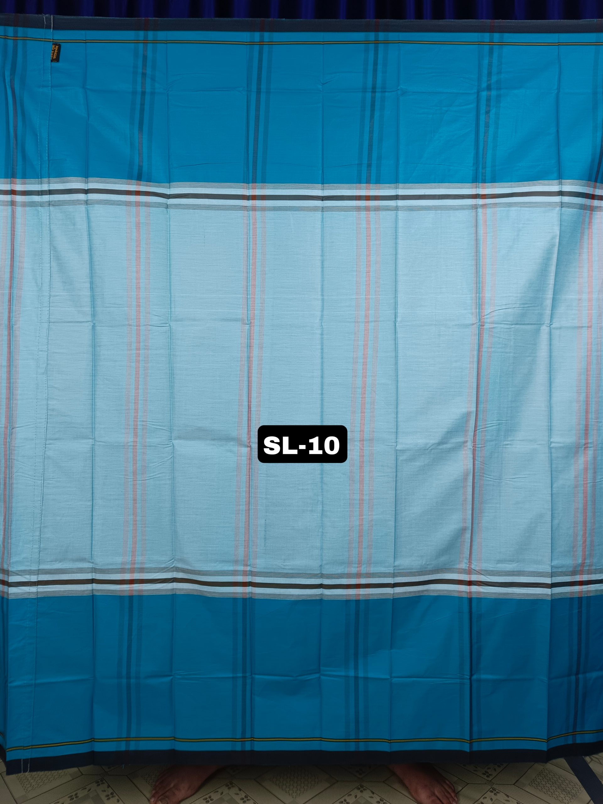 Sarkar Lungi Sky Blue