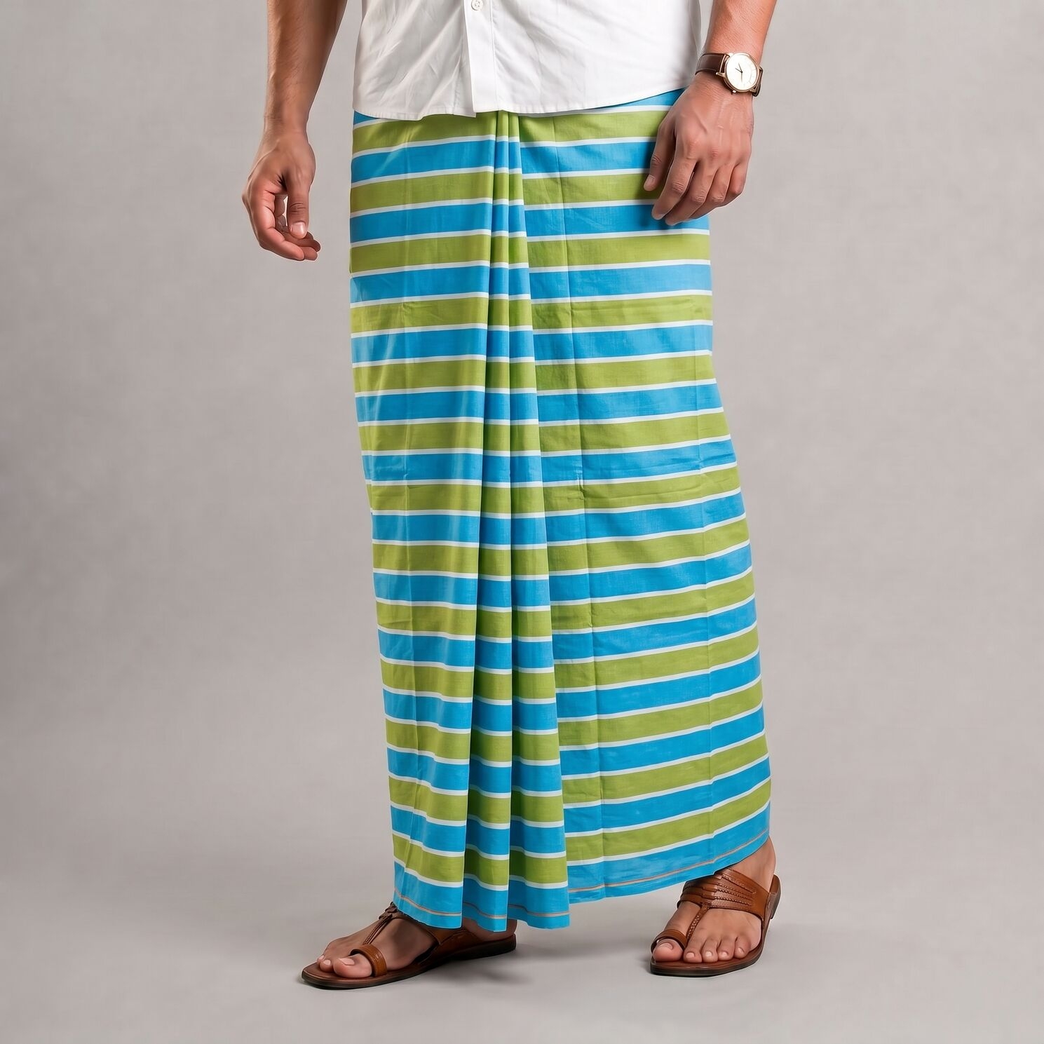 Soft Cotton Plain Check Lungi