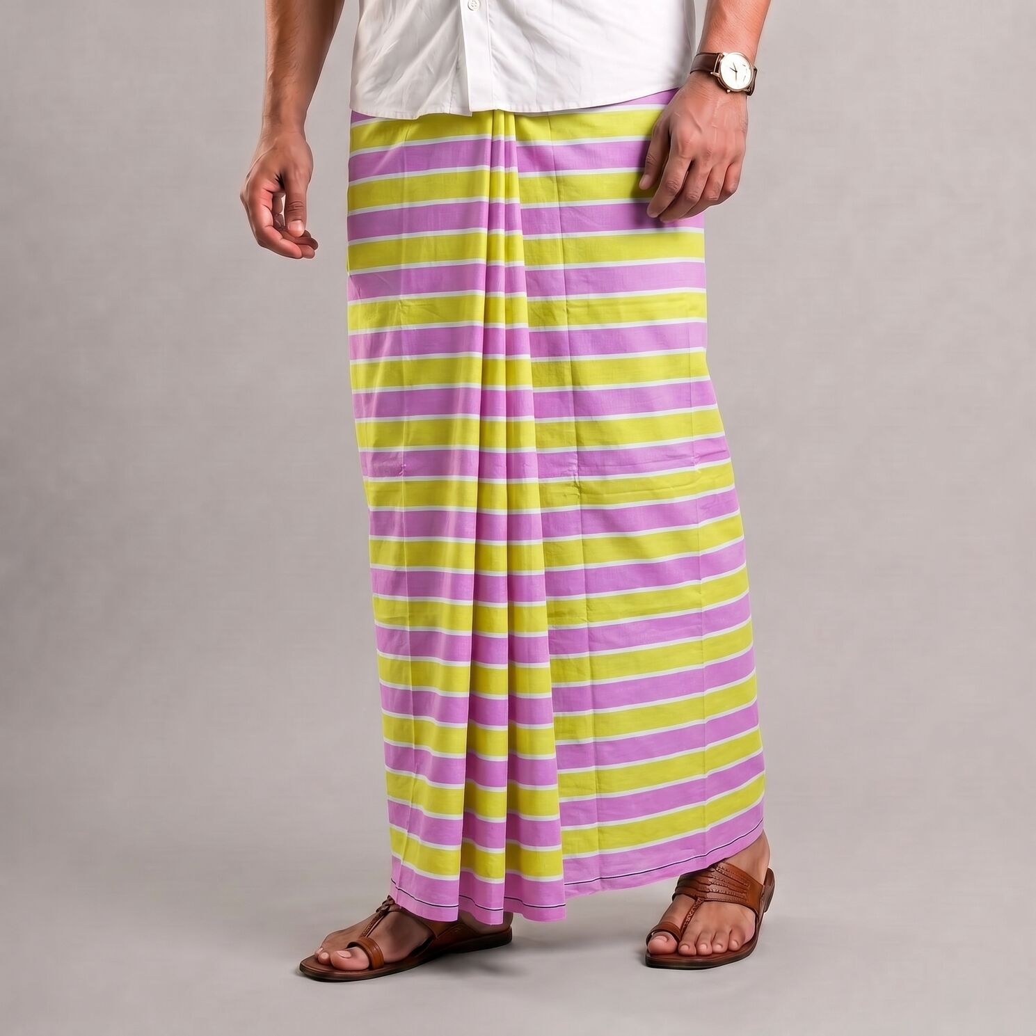 কোডঃ SL-2 Soft Cotton Plain Check Lungi