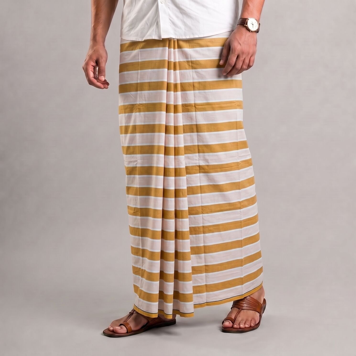 কোডঃ SL-3- Soft Cotton Plain Check Lungi