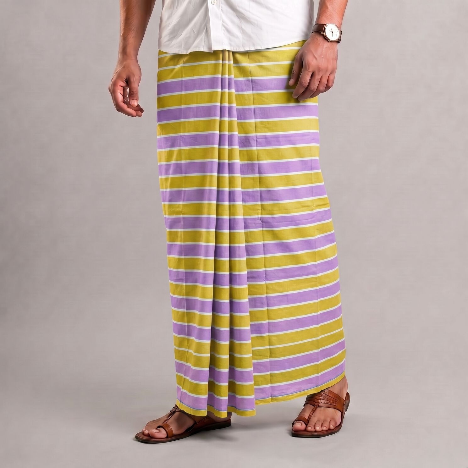 কোডঃ SL-4 Soft Cotton Plain Check Lungi