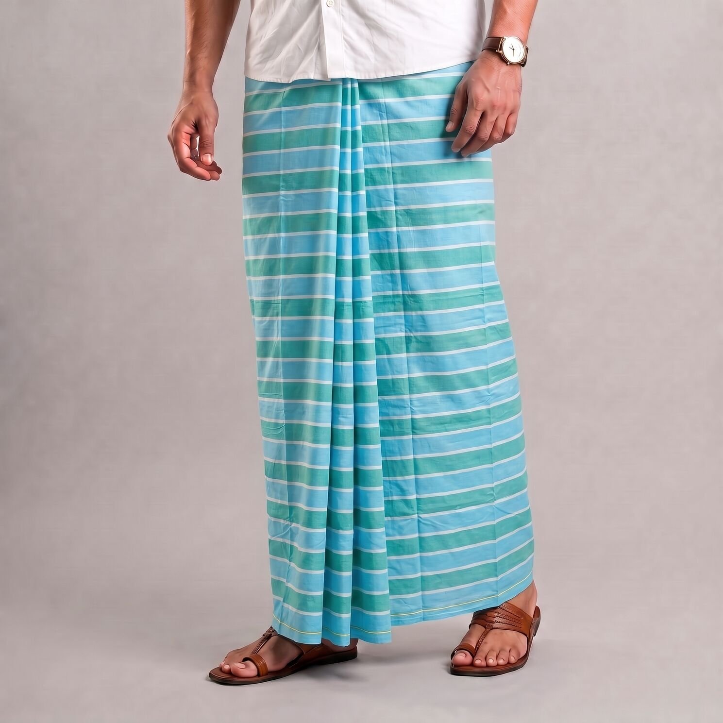 কোডঃ SL-5- Soft Cotton Plain Check Lungi