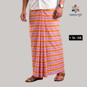 কোডঃ SL-06- Soft Cotton Plain Check Lungi